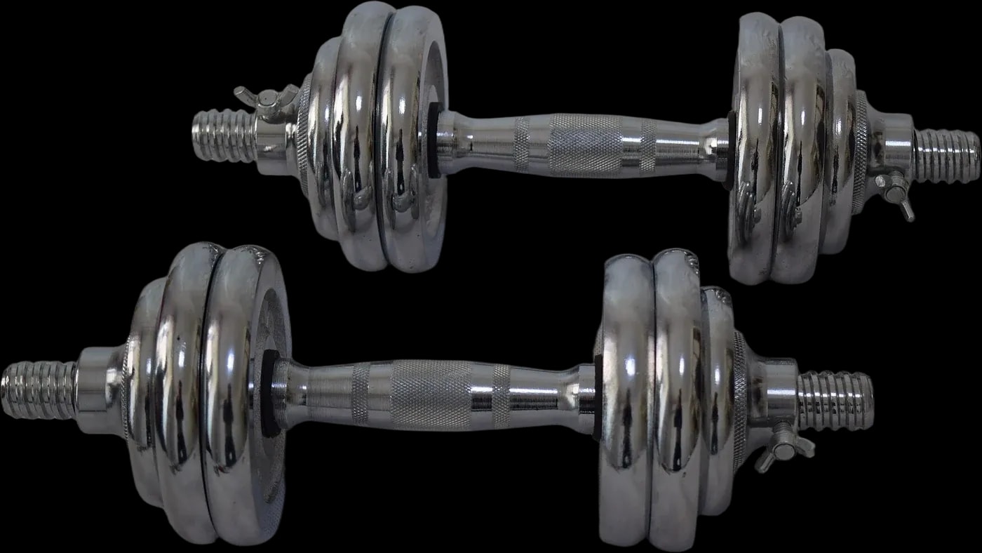 A pair of dumbbells